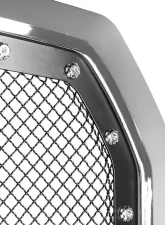 Spec-D Chrome ABS Rivet Style Grille w/ Stainless Steel Mesh Ford F-150 2015-2017                                     - HG-F15015SS - Image 5