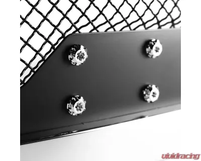 Spec-D Chrome ABS Rivet Style Grille w/ Stainless Steel Mesh Ford F-150 2015-2017 - HG-F15015SS