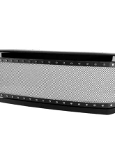 Spec-D Black ABS Rivet Style Grille w/ Stainless Steel Mesh Ford F-Series | Excursion 2005-2007                                     - HG-F25005JMSS-HJ - Image 10