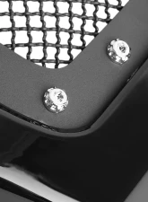 Spec-D Black ABS Rivet Style Grille w/ Stainless Steel Mesh Ford F-Series | Excursion 2005-2007                                     - HG-F25005JMSS-HJ - Image 3