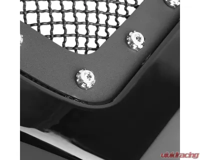 Spec-D Black ABS Rivet Style Grille w/ Stainless Steel Mesh Ford F-Series | Excursion 2005-2007 - HG-F25005JMSS-HJ
