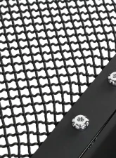 Spec-D Black ABS Rivet Style Grille w/ Stainless Steel Mesh Ford F-Series | Excursion 2005-2007                                     - HG-F25005JMSS-HJ - Image 5