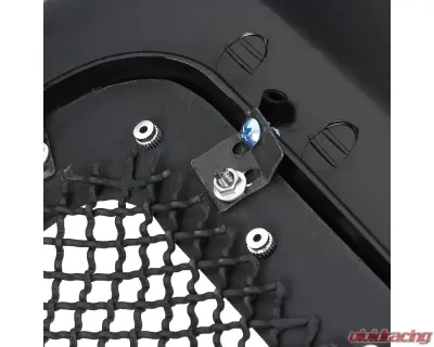 Spec-D Black ABS Rivet Style Grille w/ Stainless Steel Mesh Ford F-Series | Excursion 2005-2007 - HG-F25005JMSS-HJ