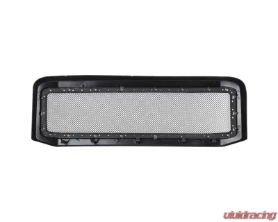 Spec-D Black ABS Rivet Style Grille w/ Stainless Steel Mesh Ford F-Series | Excursion 2005-2007 - HG-F25005JMSS-HJ