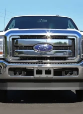 Spec-D Chrome ABS Grille Overlay Ford F-Series 2011-2016                                     - HG-F25011C-MD-GL - Image 4