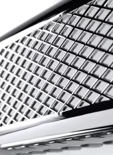Spec-D Platinum Style Chrome ABS Grille Overlay Ford F-Series 2011-2016                                     - HG-F25011CV2-MD-GL - Image 5