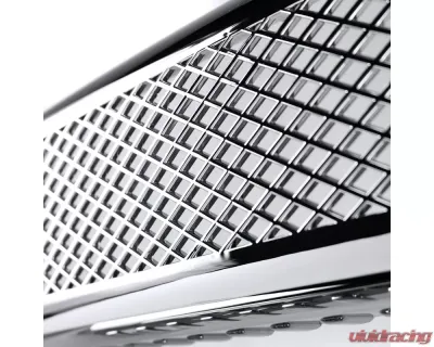 Spec-D Platinum Style Chrome ABS Grille Overlay Ford F-Series 2011-2016 - HG-F25011CV2-MD-GL