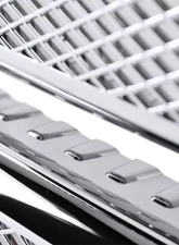 Spec-D Platinum Style Chrome ABS Grille Overlay Ford F-Series 2011-2016                                     - HG-F25011CV2-MD-GL - Image 6