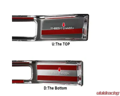 Spec-D Chrome ABS Grille Overlay Ford F-Series 2017-2018 - HG-F25017C-MD-GL