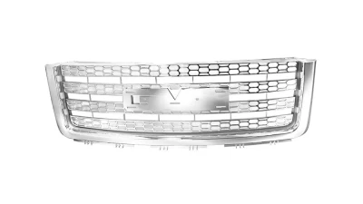 Spec-D Chrome ABS Mesh Grille GMC Sierra 2007-2013                                     - HG-GMC07CV2 - Image 9