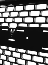 Spec-D Glossy Black ABS Denali Style Square Mesh Grille GMC Sierra 2014-2015                                     - HG-GMC14BK-GL - Image 2