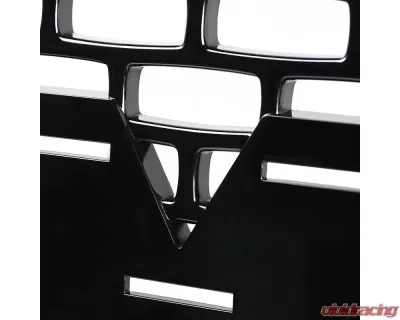 Spec-D Glossy Black ABS Denali Style Square Mesh Grille GMC Sierra 2014-2015 - HG-GMC14BK-GL