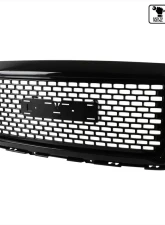 Spec-D Glossy Black ABS Denali Style Mesh Grille  GMC Sierra 2014-2015                                     - HG-GMC14JM-JL - Image 10