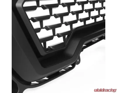 Spec-D Matte Black ABS Denali Style Mesh Grille GMC Sierra 2019-2020 - HG-GMC1915BB-GL