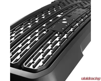 Spec-D Matte Black ABS Denali Style Mesh Grille GMC Sierra 2019-2020 - HG-GMC1915BB-GL