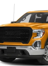 Spec-D Matte Black ABS Denali Style Mesh Grille GMC Sierra 2019-2020                                     - HG-GMC1915BB-GL - Image 10