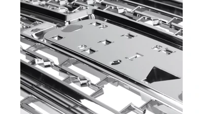 Spec-D Chrome ABS Mesh Grille GMC Sierra 2019-2020                                     - HG-GMC1915C-GL - Image 2