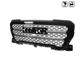 Spec-D Glossy Black ABS Mesh Grille GMC Sierra 2019-2020