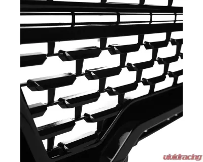 Spec-D Glossy Black ABS Mesh Grille GMC Sierra 2019-2020 - HG-GMC1915JM-GL