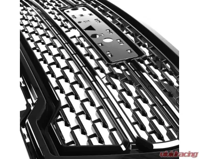 Spec-D Glossy Black ABS Mesh Grille GMC Sierra 2019-2020 - HG-GMC1915JM-GL