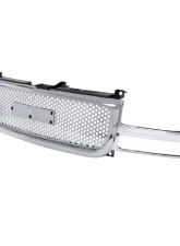 Spec-D Chrome ABS Round Hole Mesh Grille GMC Sierra | Yukon 1999-2006                                     - HG-GMC99CO - Image 8