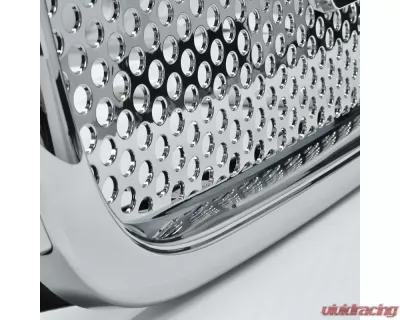 Spec-D Chrome ABS Round Hole Mesh Grille GMC Sierra | Yukon 1999-2006 - HG-GMC99CO