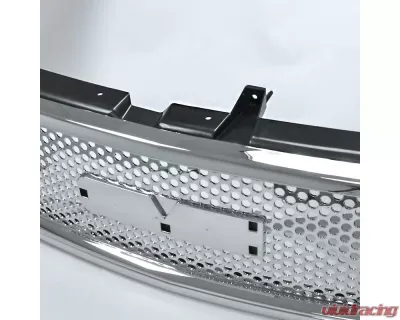 Spec-D Chrome ABS Round Hole Mesh Grille GMC Sierra | Yukon 1999-2006 - HG-GMC99CO