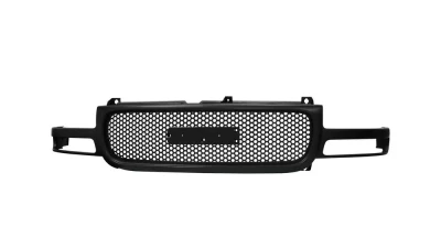 Spec-D Black ABS Round Hole Mesh Grille GMC Sierra | Yukon 1999-2006                                     - HG-GMC99JMO - Image 9
