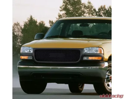 Spec-D Black ABS Round Hole Mesh Grille GMC Sierra | Yukon 1999-2006 - HG-GMC99JMO