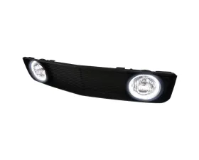 Spec-D Black ABS Grille w/ Dual H10 Fog Lights Ford Mustang V6 2005-2009