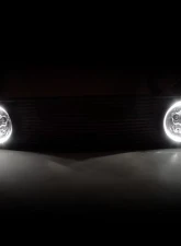 Spec-D Black ABS Grille w/ Dual H10 Fog Lights Ford Mustang 2005-2009                                     - HG-MST05HFOGBK - Image 2