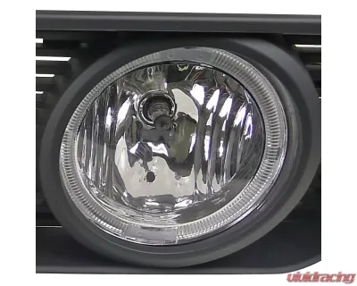 Spec-D Black ABS Grille w/ Dual H10 Fog Lights Ford Mustang 2005-2009 - HG-MST05HFOGBK