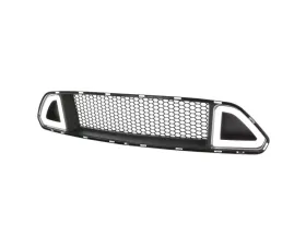 Spec-D Black ABS Mesh Grille w/ Dual Integrated LED Bars Ford Mustang 2015-2017