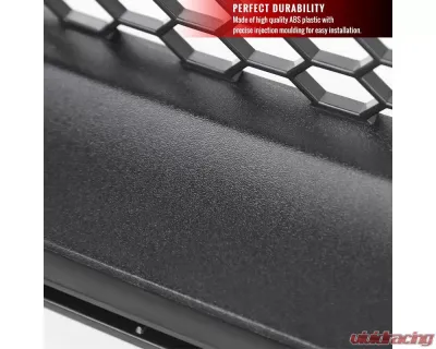 Spec-D Black ABS Mesh Grille w/ Dual Integrated LED Bar Ford Mustang 2015-2017 - HG-MST15BKDRL-GP