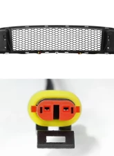 Spec-D Black ABS Mesh Grille w/ Dual Integrated LED Bar Ford Mustang 2015-2017                                     - HG-MST15BKDRL-GP - Image 9