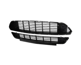 Spec-D Black ABS California Edition Style Upper & Lower Grille Ford Mustang 2015-2017