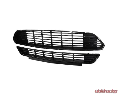 Spec-D Black ABS California Edition Style Upper & Lower Grille - 2PC Ford Mustang 2015-2017 - HG-MST15CA-BN