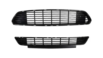 Spec-D Black ABS California Edition Style Upper & Lower Grille - 2PC Ford Mustang 2015-2017                                     - HG-MST15CA-BN - Image 8