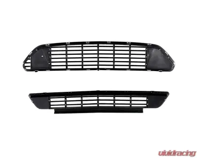 Spec-D Black ABS California Edition Style Upper & Lower Grille - 2PC Ford Mustang 2015-2017 - HG-MST15CA-BN