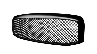 Spec-D Glossy Black ABS Mesh Grille Dodge Ram 2006-2008                                     - HG-RAM06JM - Image 10