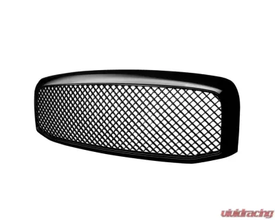 Spec-D Glossy Black ABS Mesh Grille Dodge Ram 2006-2008 - HG-RAM06JM