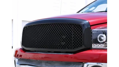 Spec-D Glossy Black ABS Mesh Grille Dodge Ram 2006-2008                                     - HG-RAM06JM - Image 3