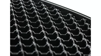 Spec-D Glossy Black ABS Mesh Grille Dodge Ram 2006-2008                                     - HG-RAM06JM - Image 6