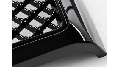 Spec-D Glossy Black ABS Mesh Grille Dodge Ram 2006-2008                                     - HG-RAM06JM - Image 7