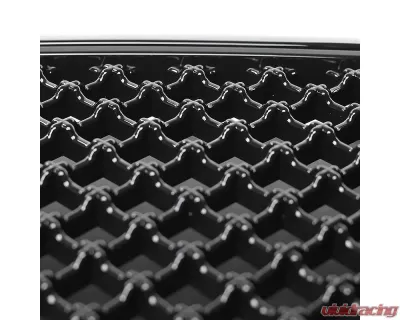 Spec-D Glossy Black ABS Mesh Grille Dodge Ram 2006-2008 - HG-RAM06JM