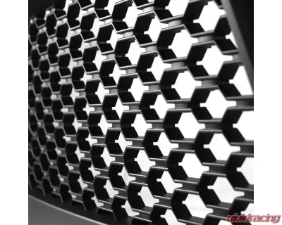 Spec-D Matte Black ABS Rebel Style Honeycomb Mesh Grille Dodge Ram 1500 2013-2018 - HG-RAM1315BB-GL