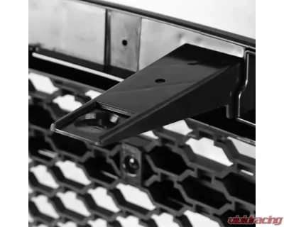 Spec-D Matte Black ABS Rebel Style Honeycomb Mesh Grille Dodge Ram 1500 2013-2018 - HG-RAM1315BB-GL