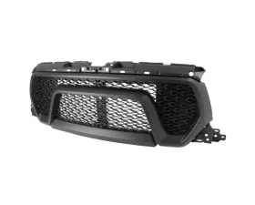 Spec-D Matte Black ABS Rebel Style Honeycomb Mesh Grille Dodge Ram 1500 2019-2021