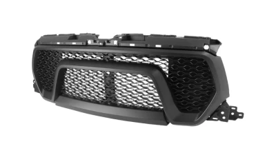 Spec-D Matte Black ABS Rebel Style Honeycomb Mesh Grille Dodge Ram 1500 2019-2021                                     - HG-RAM1915BB-RB-GL - Image 10