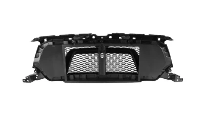 Spec-D Matte Black ABS Rebel Style Honeycomb Mesh Grille Dodge Ram 1500 2019-2021                                     - HG-RAM1915BB-RB-GL - Image 3